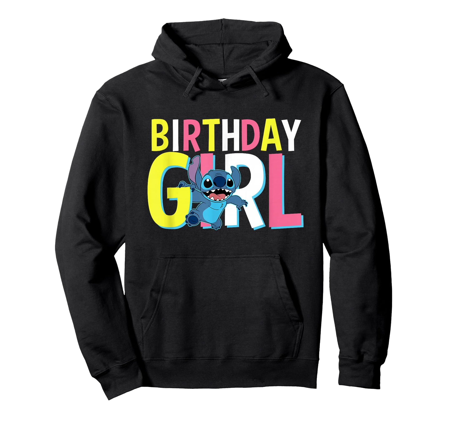 Disney Lilo & Stitch Birthday Girl Cute Stitch Text Logo T-Shirt