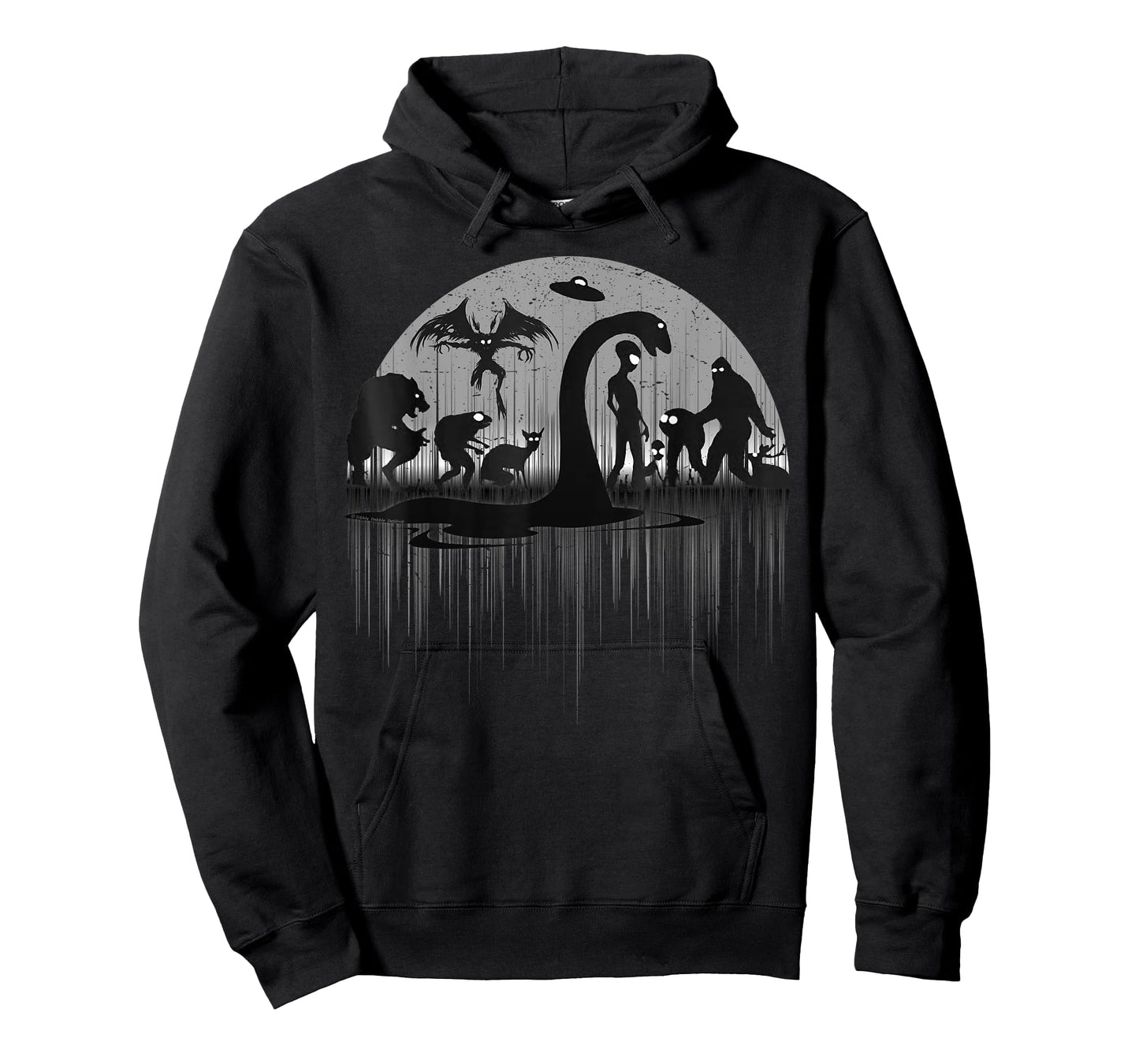 Mythical Loch Ness Bigfoot Mothman Aliens Funny Cryptid T-Shirt