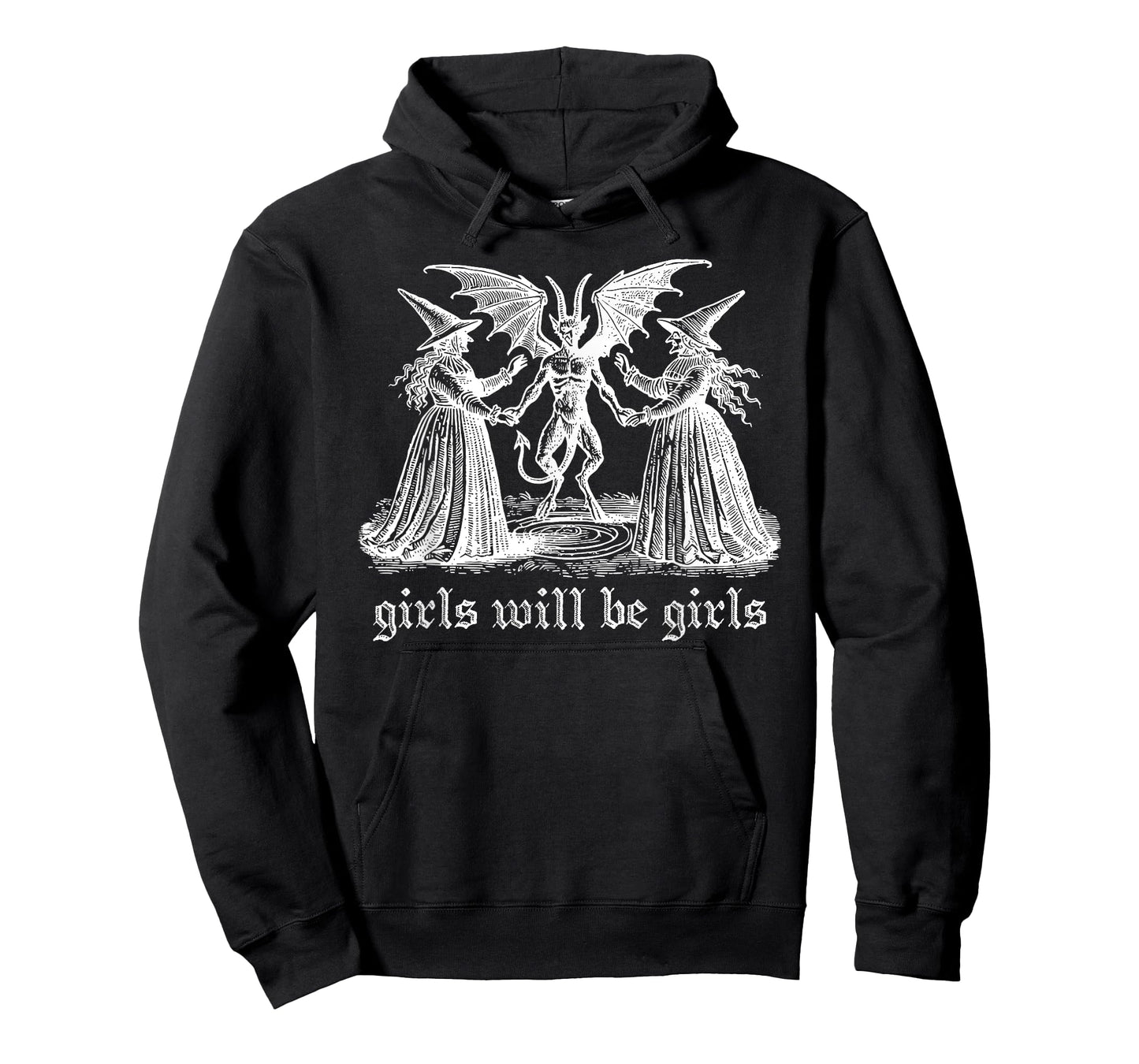Witch Witches Halloween Girl Will Be Girls Spooky Devil T-Shirt