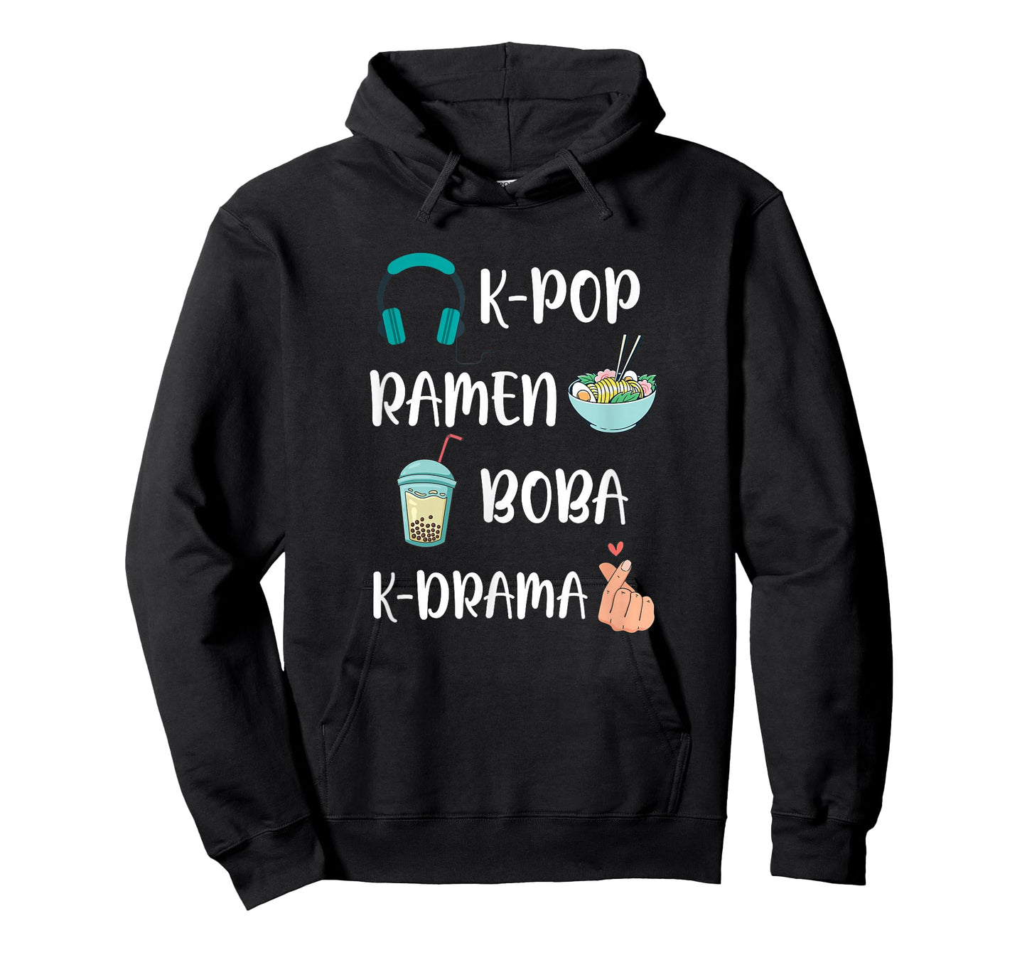 Kawaii K-Pop Ramen Boba Bubble Tea K-Drama Lover T-Shirt