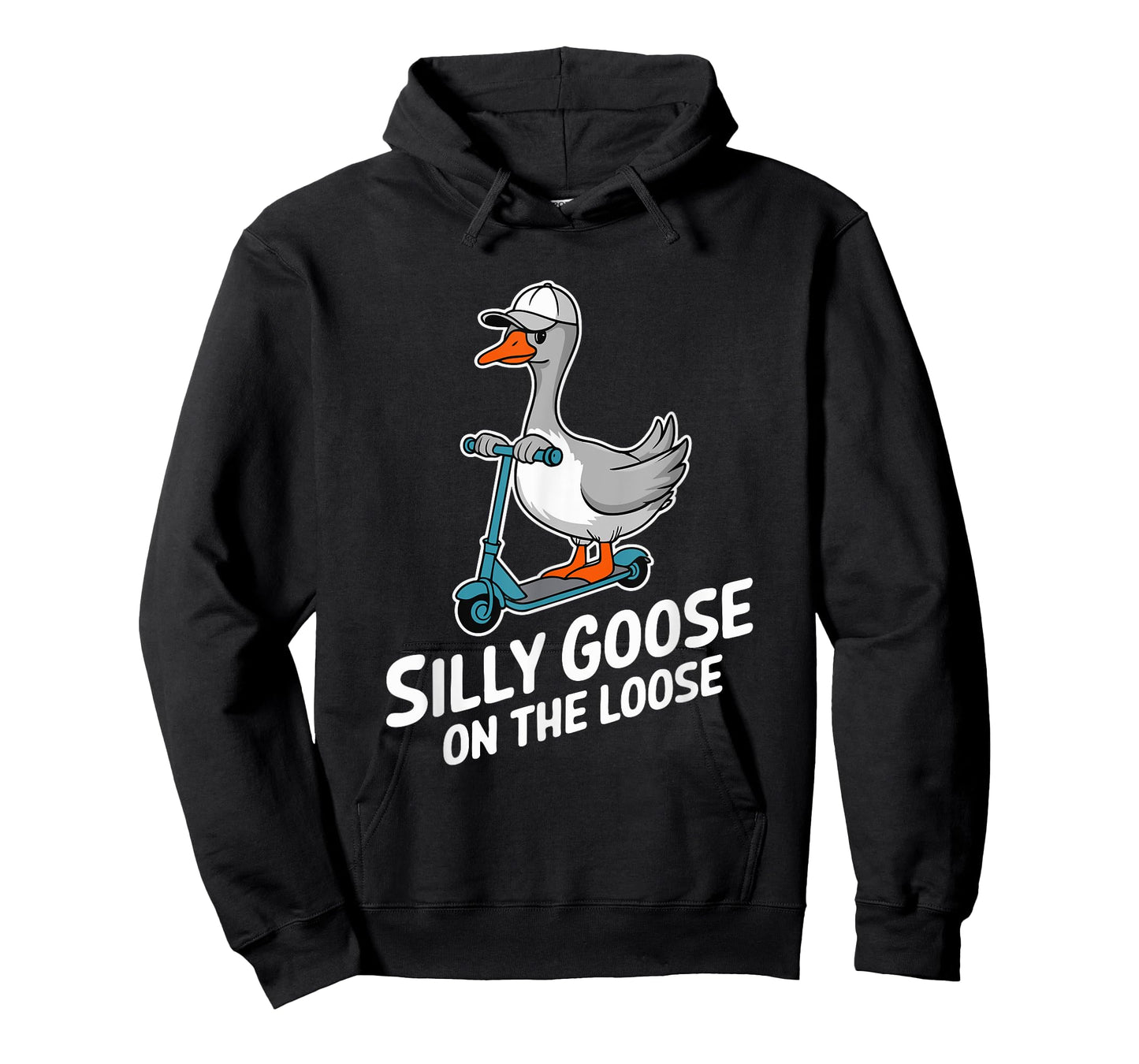Funny Scooter Silly Goose on the loose Bird Animal Quirky T-Shirt