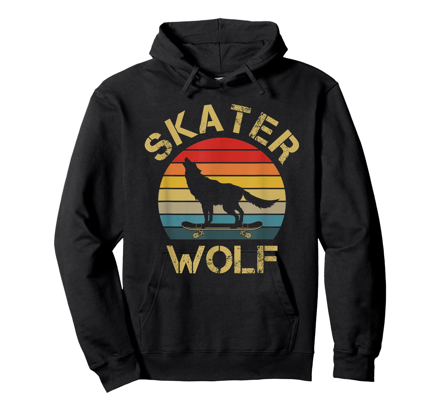 I Like Wolf Skateboard Skater Wolf Skating Wolves Lover Cute T-Shirt