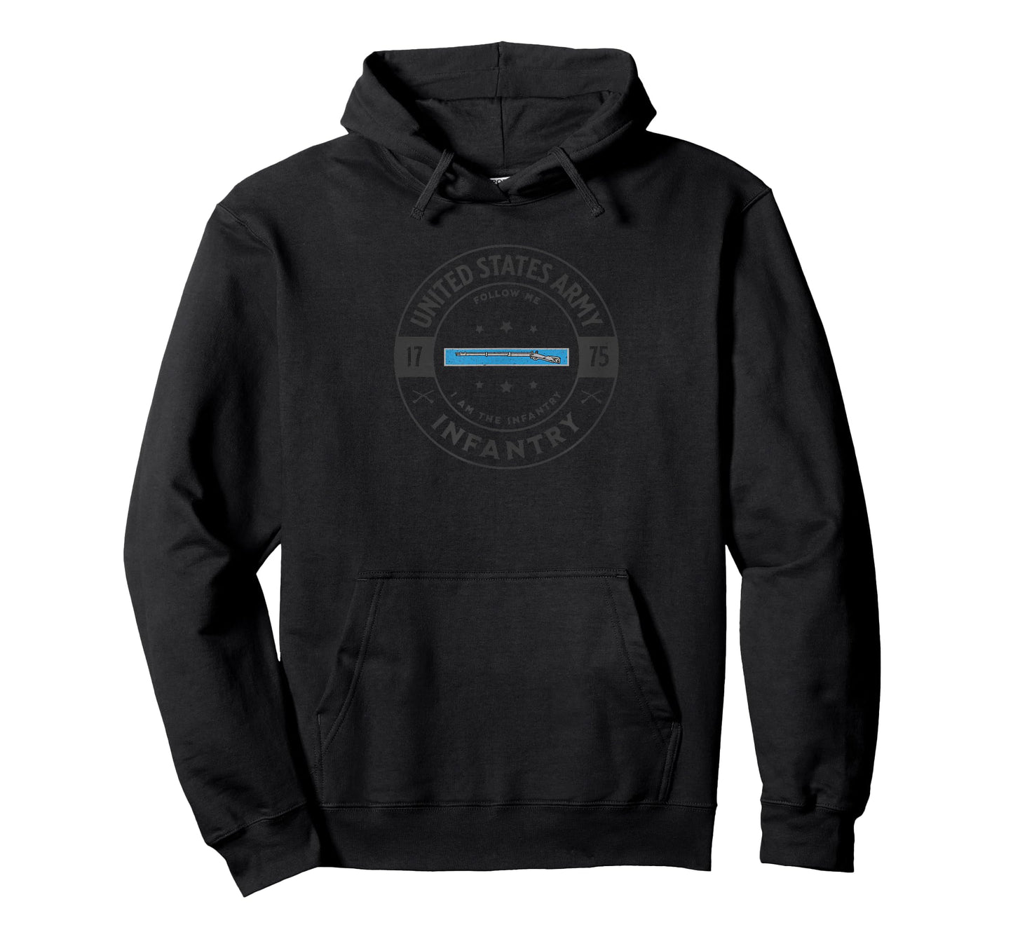 US Army Expert Infantry Badge Black Washed T-Shirt