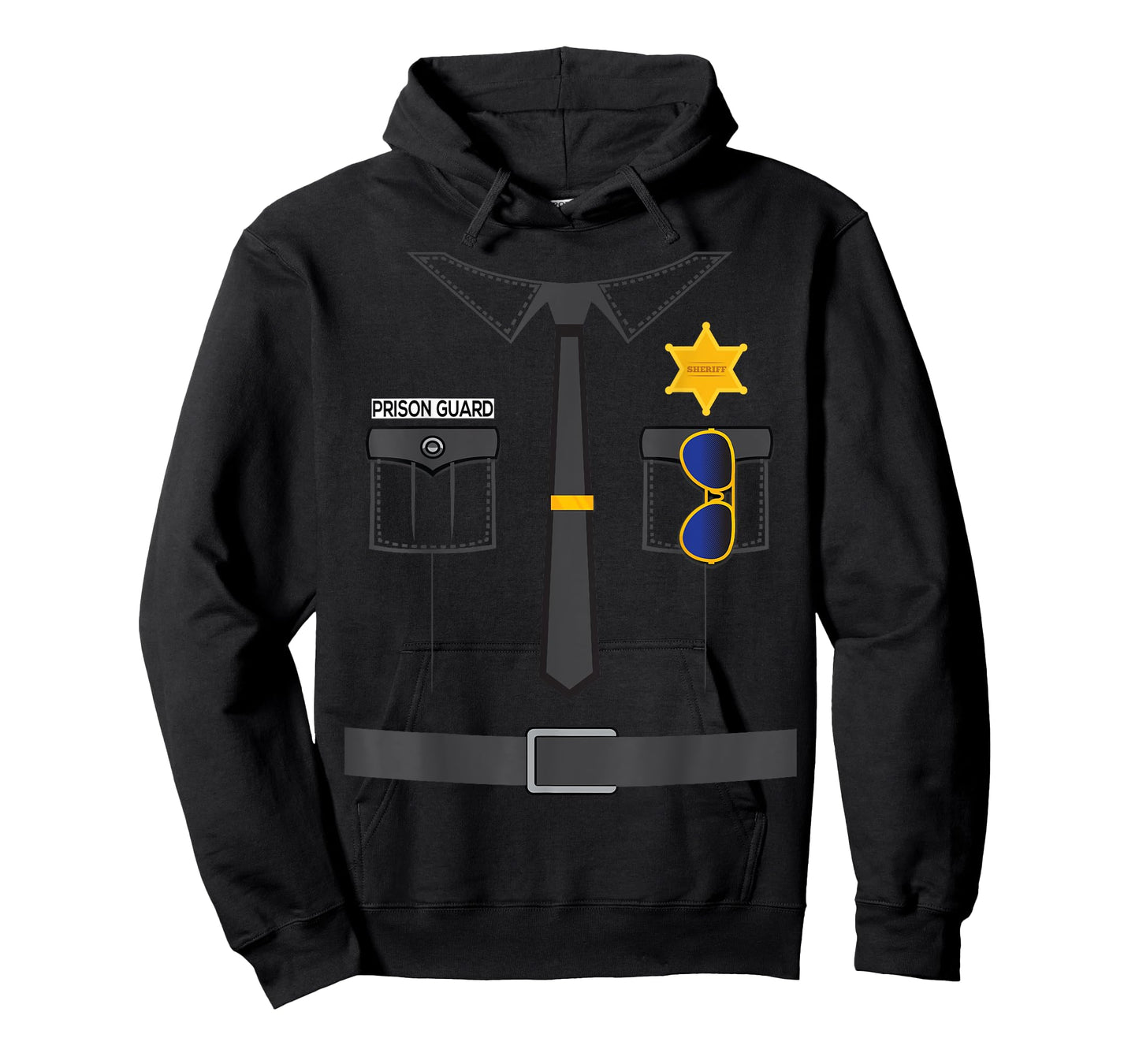Prison Guard Correctional Officer Easy Halloween Costume Fun T-Shirt