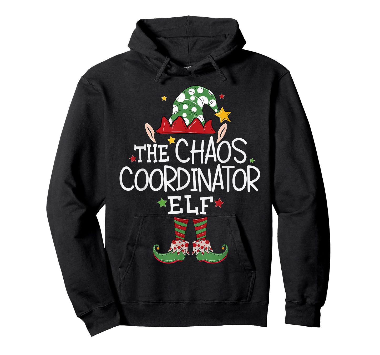 I'm The Chaos Coordinator Elf Funny Christmas Matching Elf T-Shirt