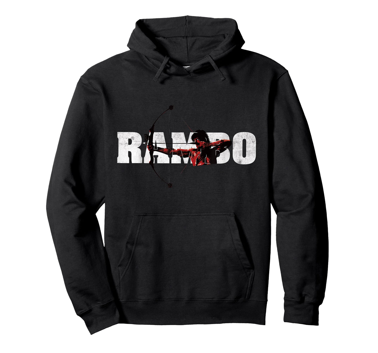 Rambo T-Shirt, Men's Unisex Grey Short Sleeve Modern Crew Neck Classic Fit Bow T-Shirt