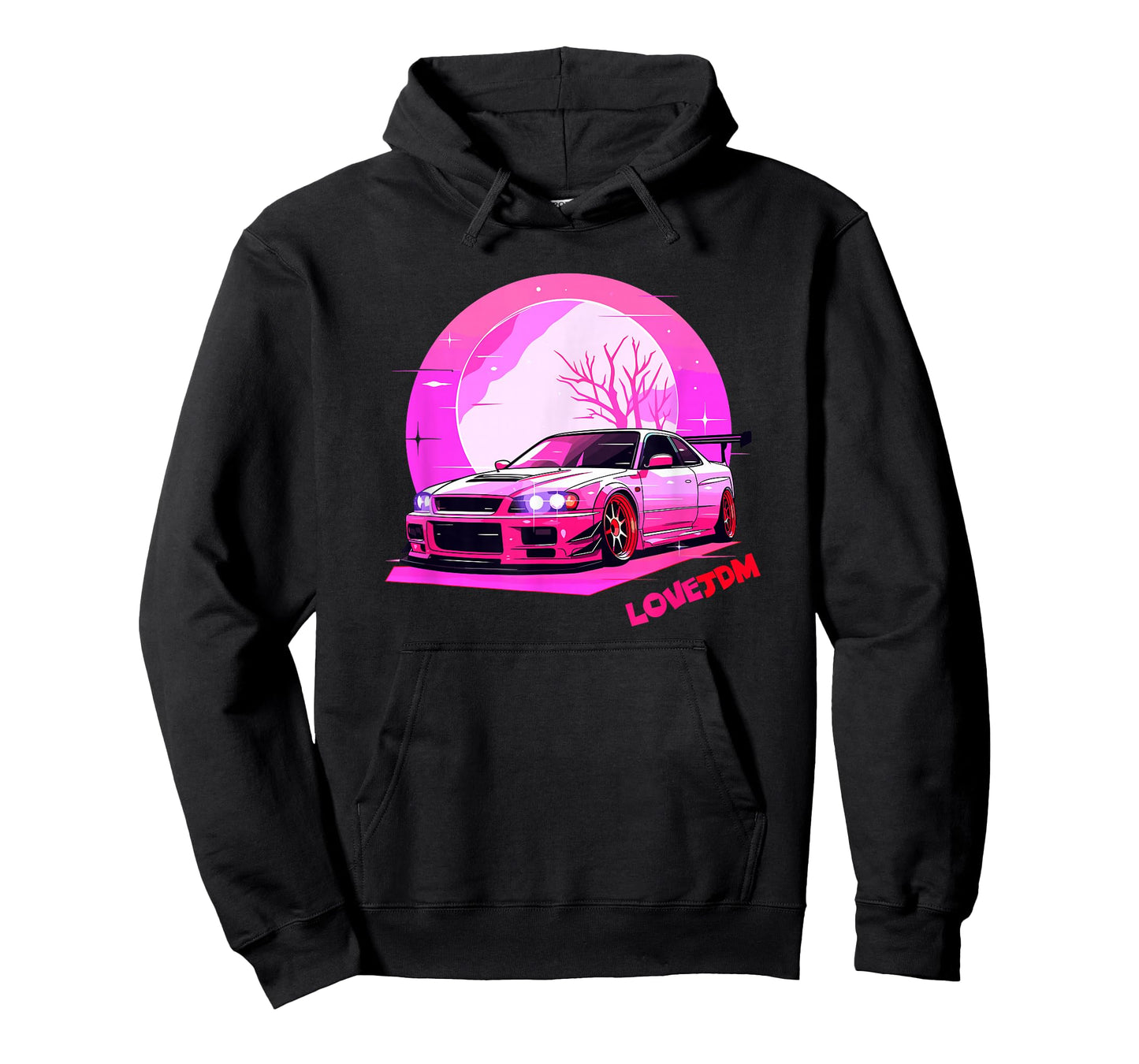 Love JDM Girl Racer Pink Japanese Modified Race Car T-Shirt