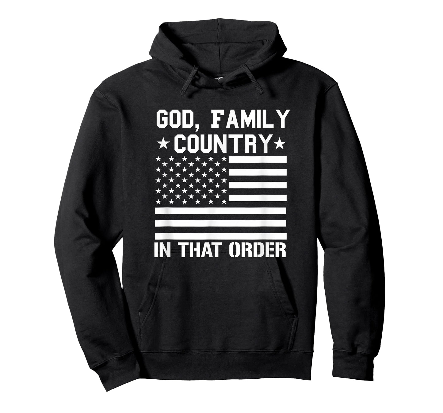 god Family Country in That Order American Flag Patriot USA T-Shirt