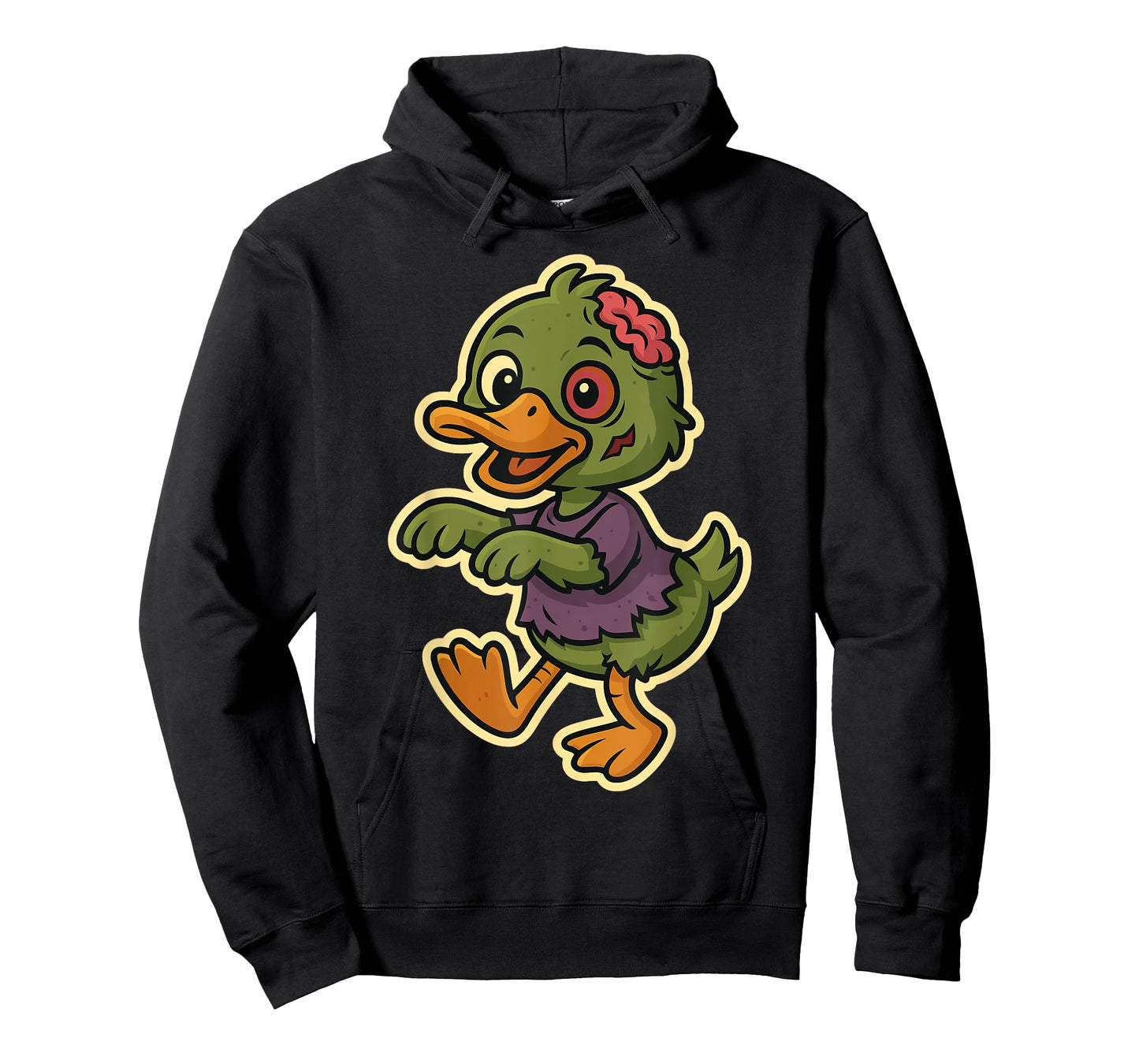 Funny Duck in Zombie Costume for Kids Boys Girls Halloween T-Shirt