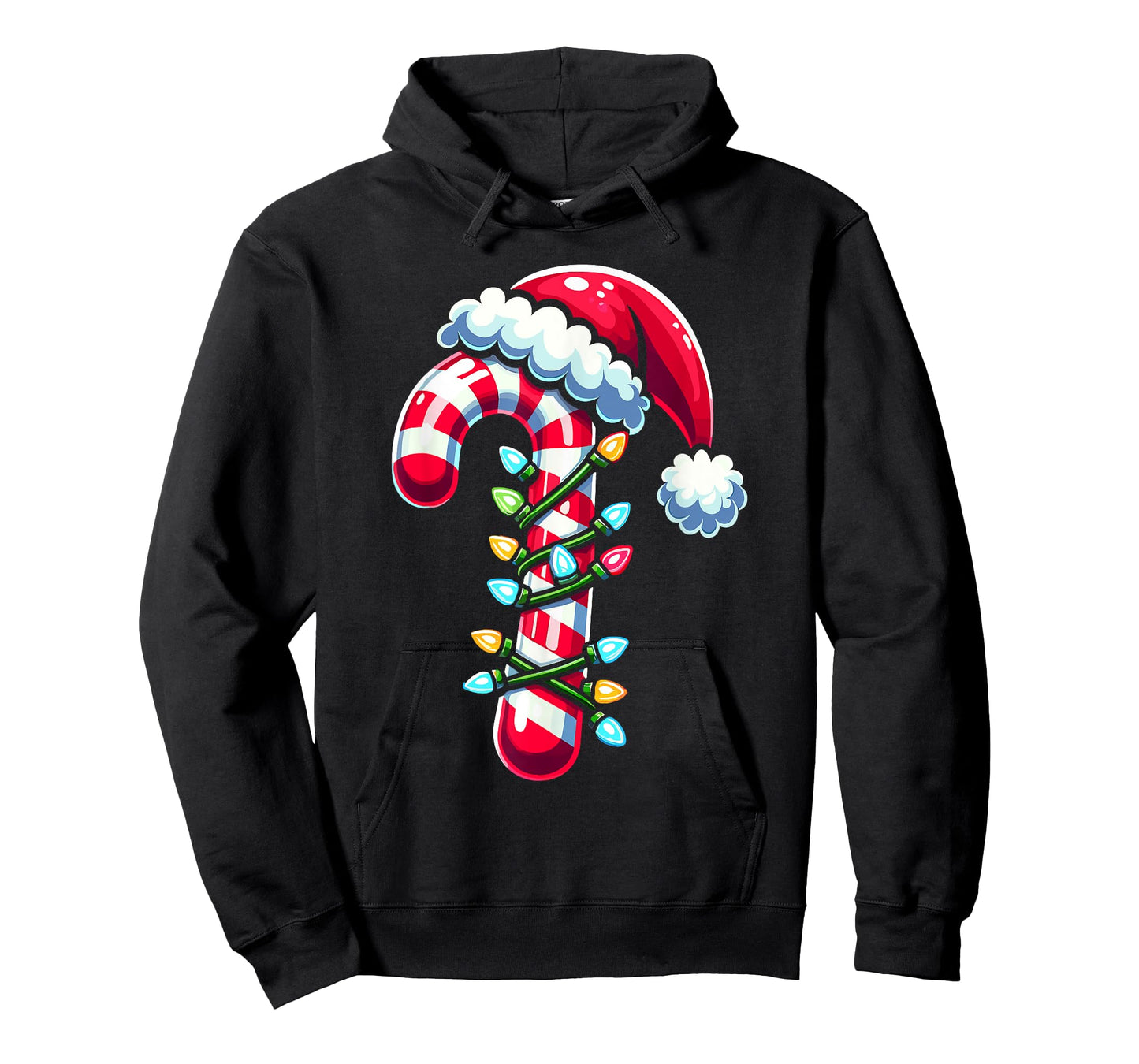 Candy Cane Boys Kids Christmas Santa Women Men T-Shirt