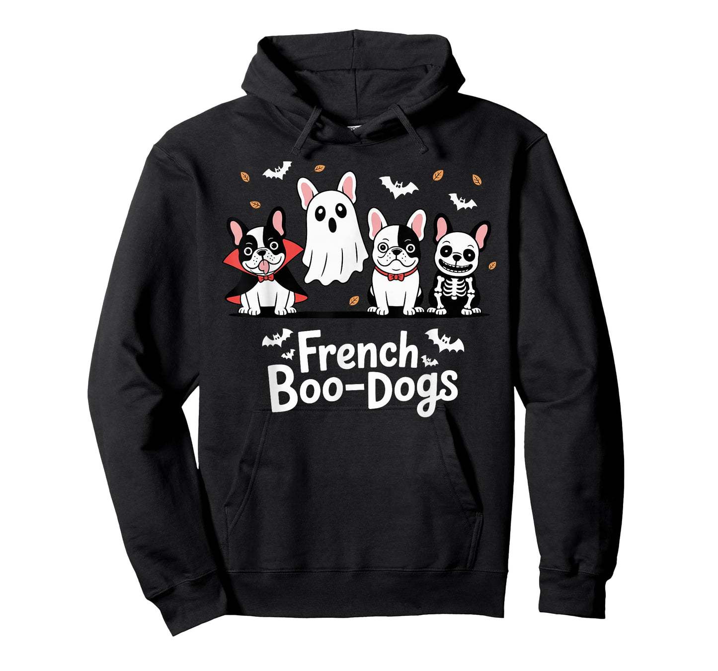 Fall French Bulldog Halloween French Boo Dogs Funny Pun T-Shirt