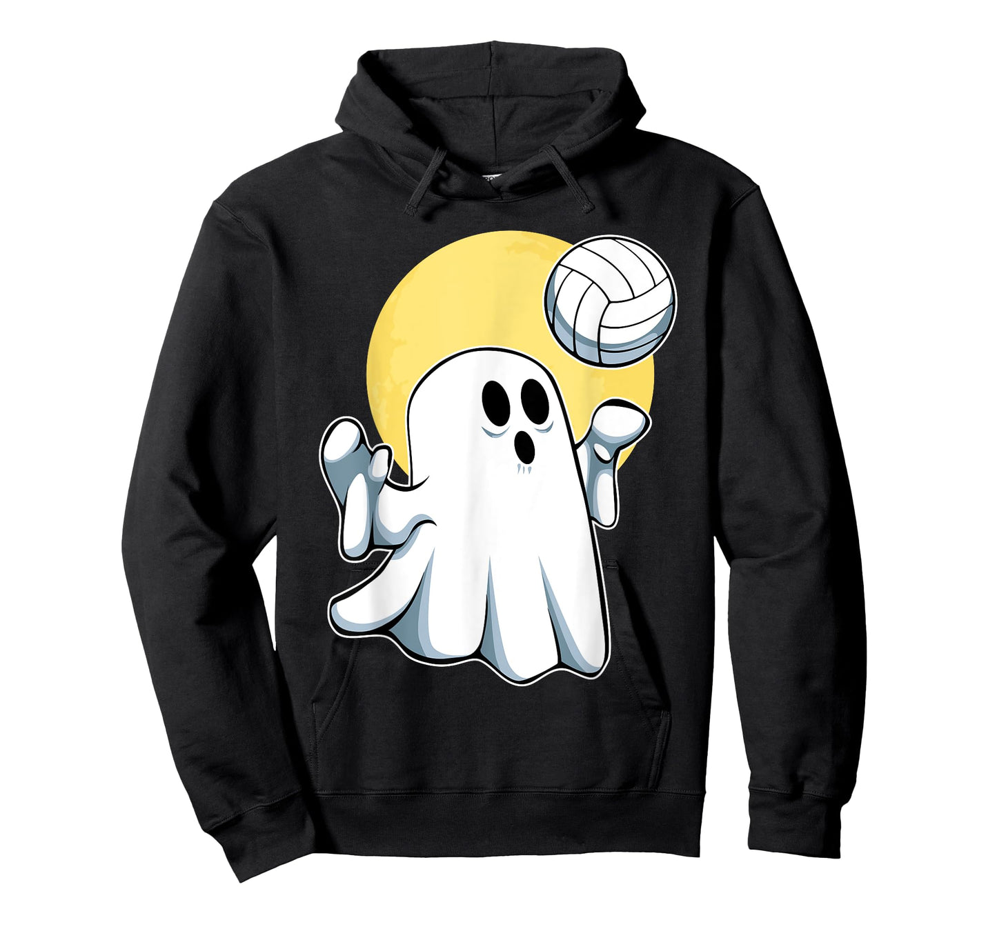 Ghost Volleyball Player Lazy Halloween Costume Cute Sport T-Shirt