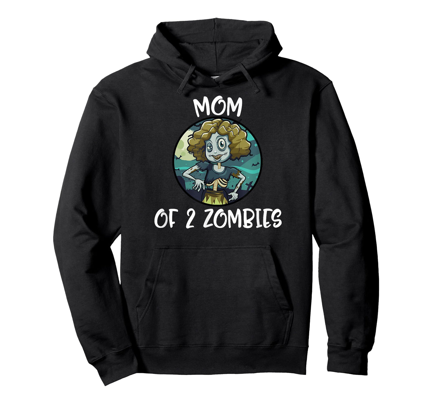 Mother's Day Mom Of 2 Zombies Women Gift T-Shirt