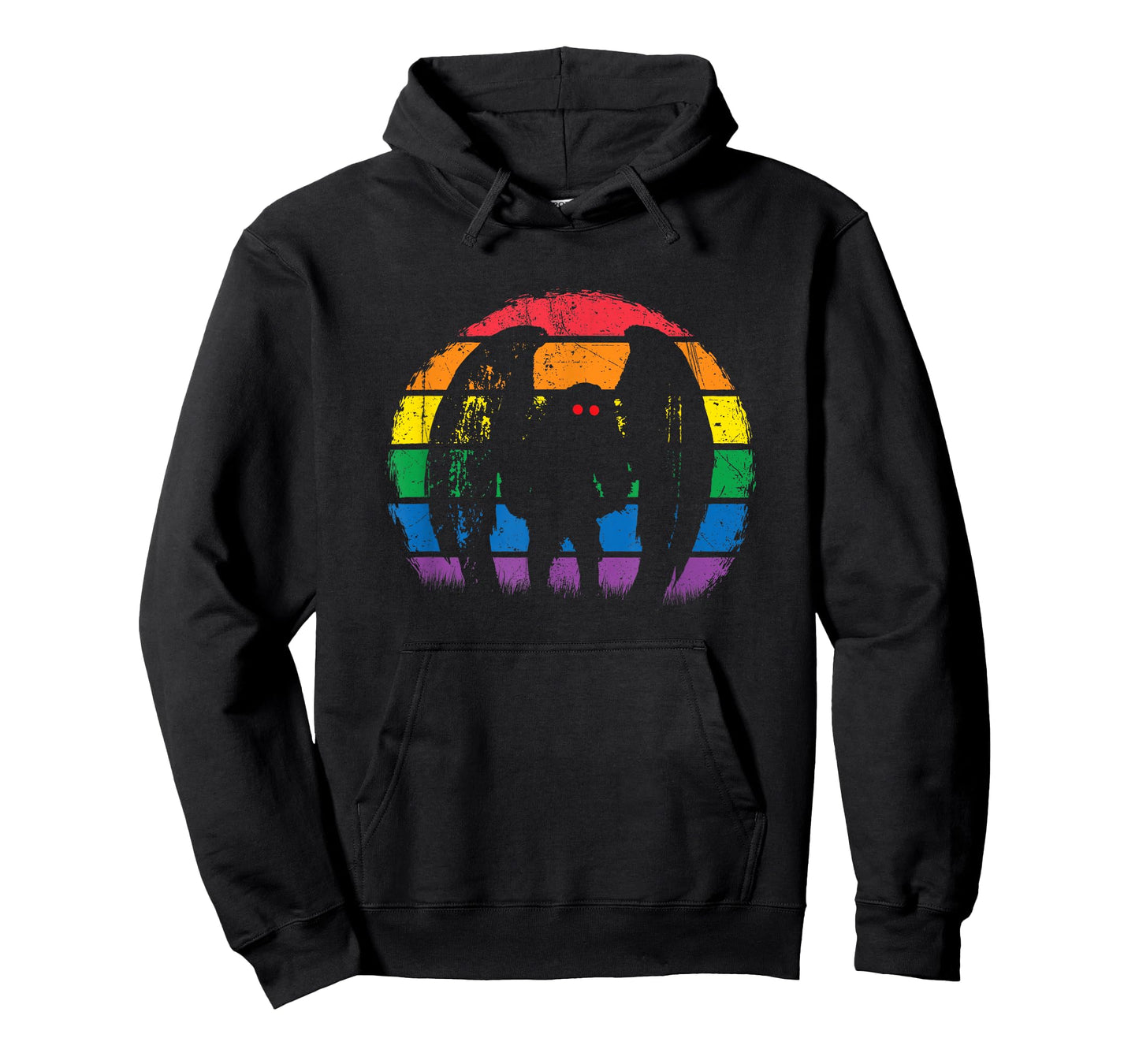 Mothman - Retro Rainbow, Colorful Cryptid T-Shirt