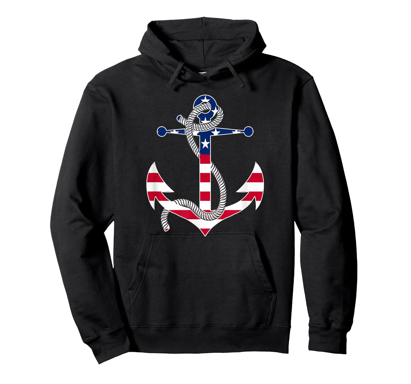 American Flag Patriotic Anchor - Memorial Day 4th of July T-Shirt