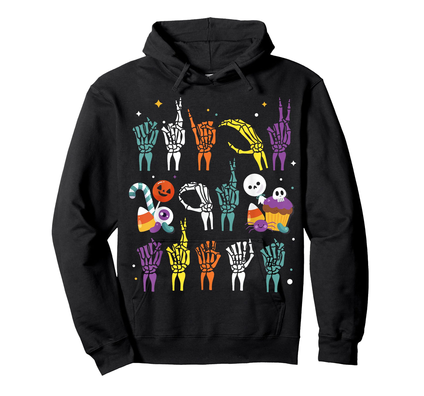 Trick or Treat ASL Hands American Sign Language Halloween T-Shirt