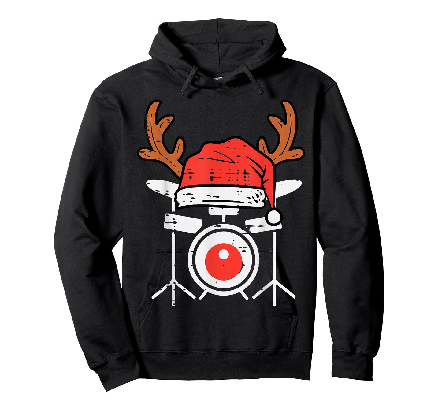 Drums Christmas Music Instrument Band Drummer Rock Xmas T-Shirt
