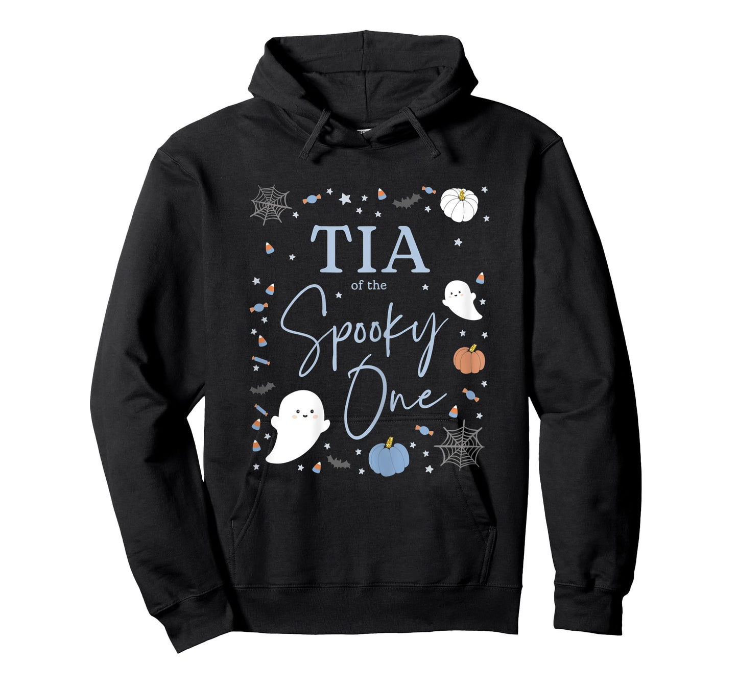 Womens Tia of the Spooky One First Birthday Blue Boy 1st Halloween T-Shirt