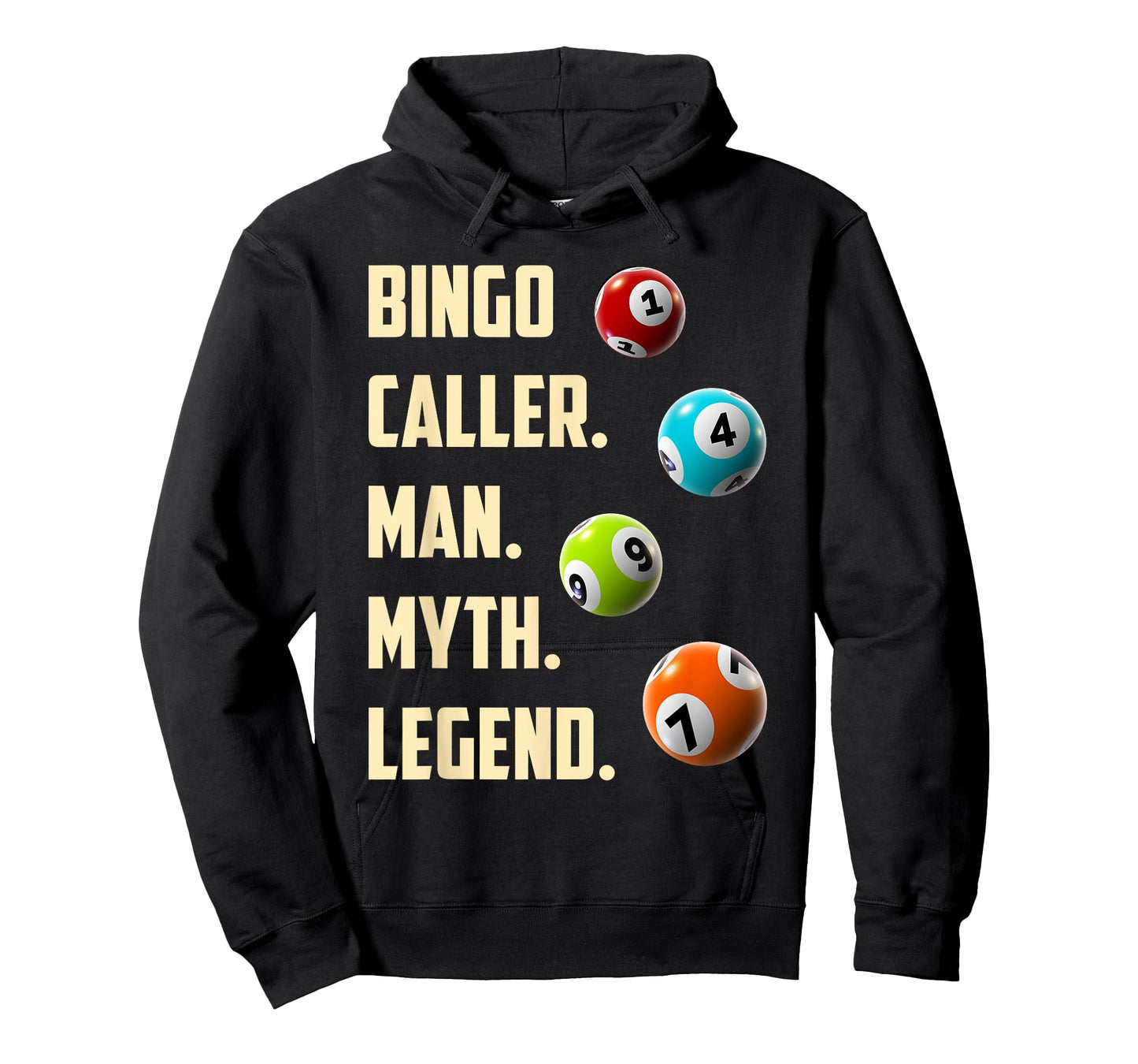 BINGO CALLER MAN MYTH LEGEND Funny Bingo Player T-Shirt