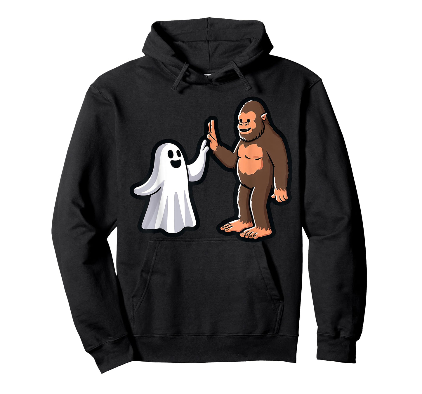 Bigfoot and Ghost High-Five Halloween Toddler Boys Costume T-Shirt