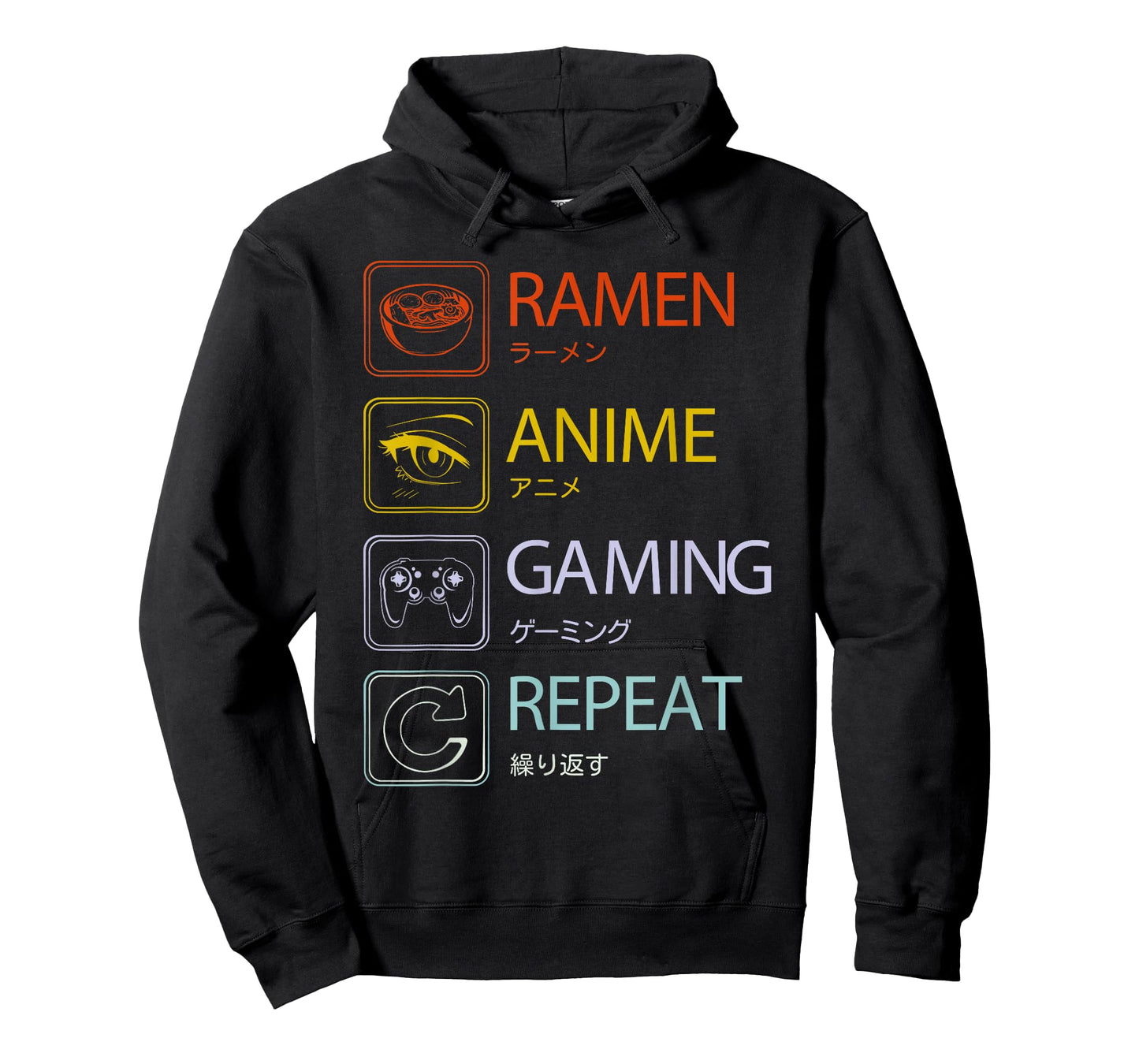 Ramen Anime Gaming Repeat Anime and gaming routine T-Shirt
