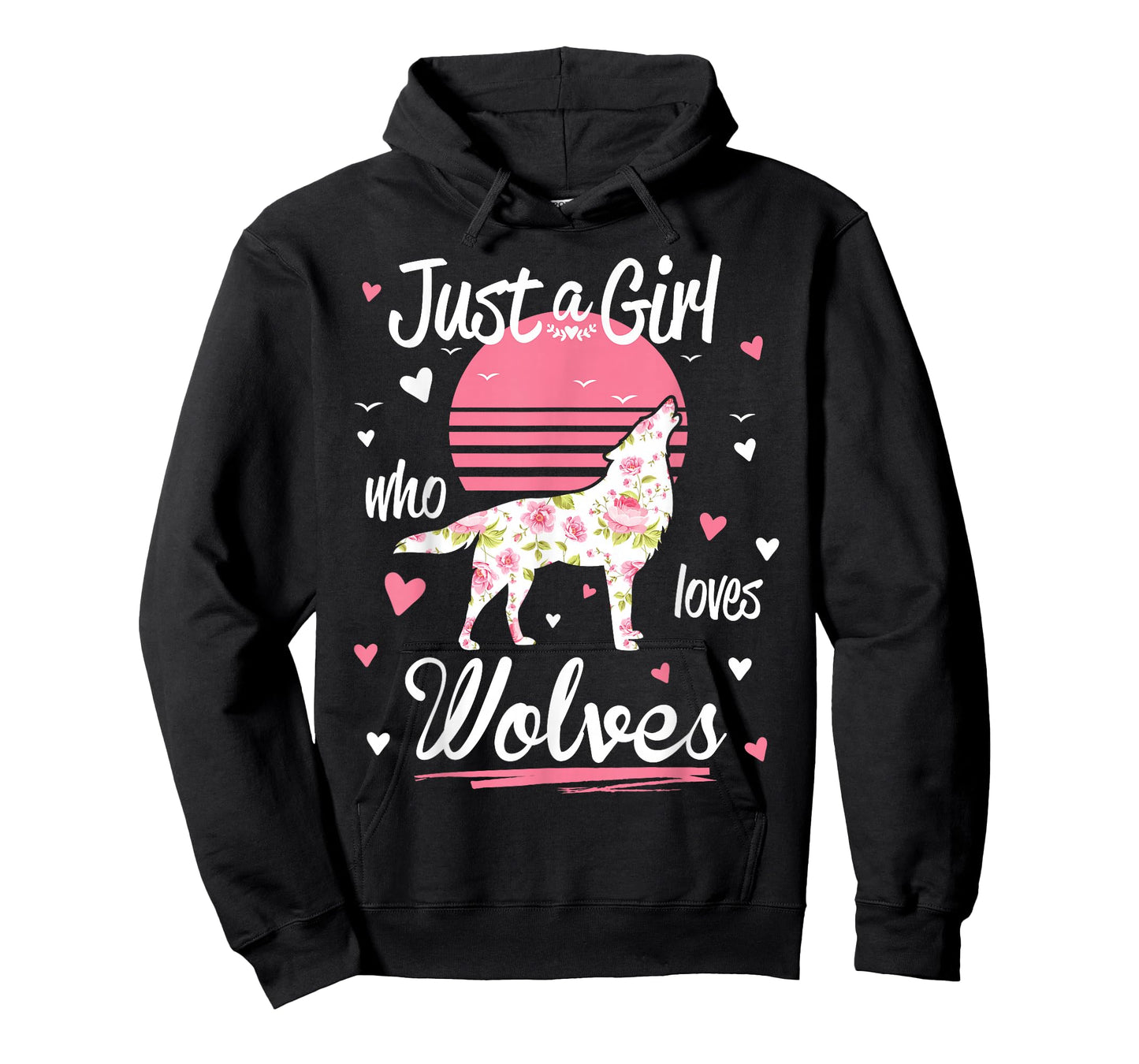 Just A Girl Who Loves Wolves Wolf Shirt Vintage T-Shirt