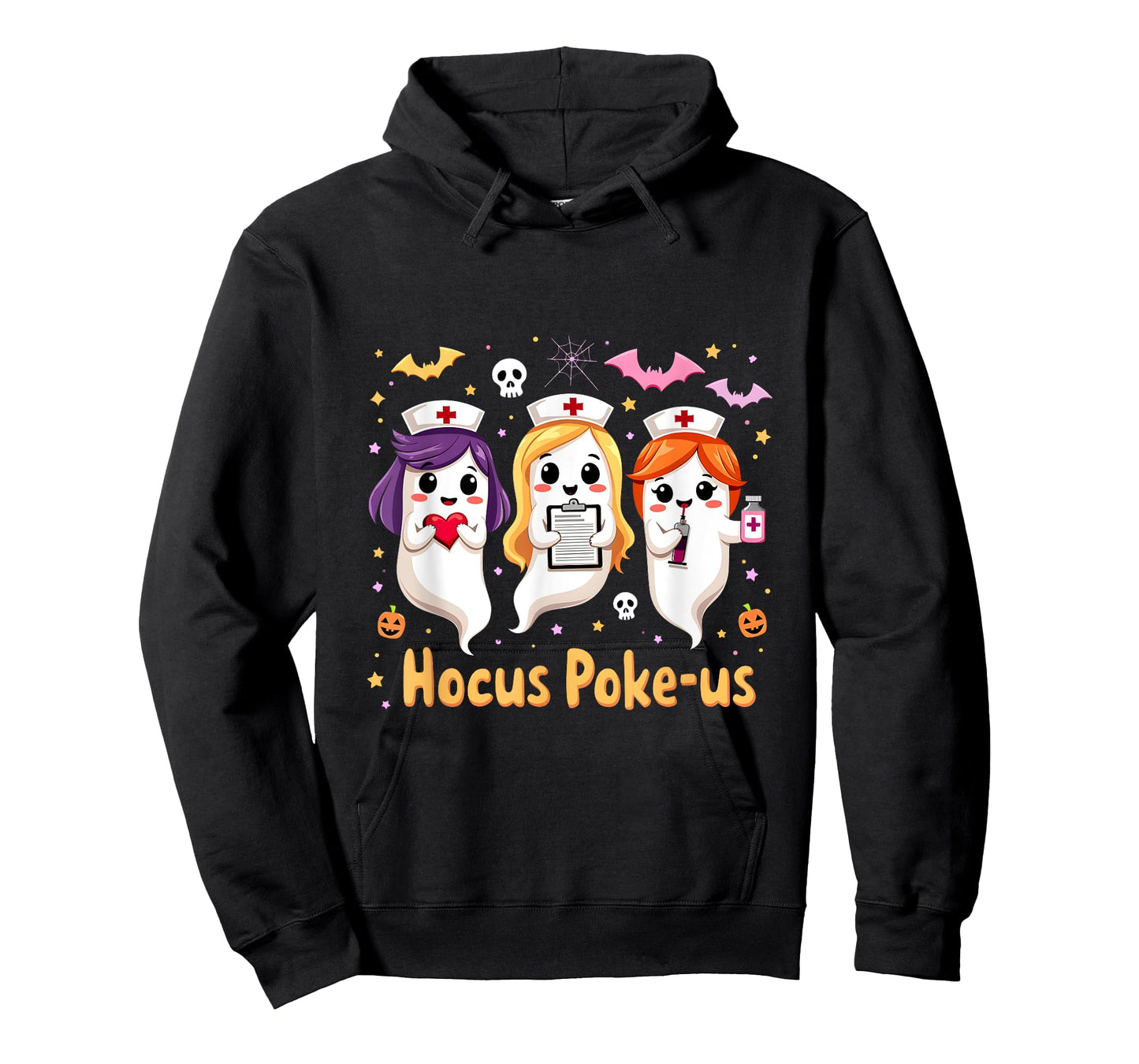 Funny Halloween Nurse Nursing Hocus Poke-Us Witches Nurse T-Shirt