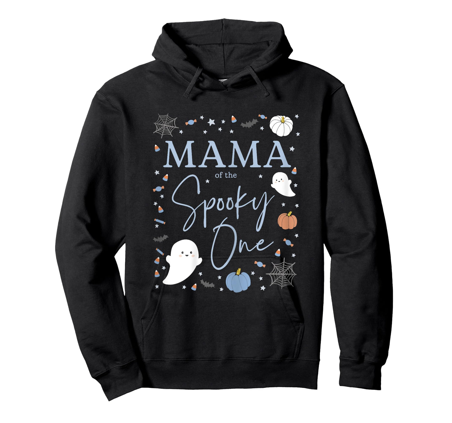 Mama of The Spooky One First Birthday Blue Boy 1st Halloween T-Shirt