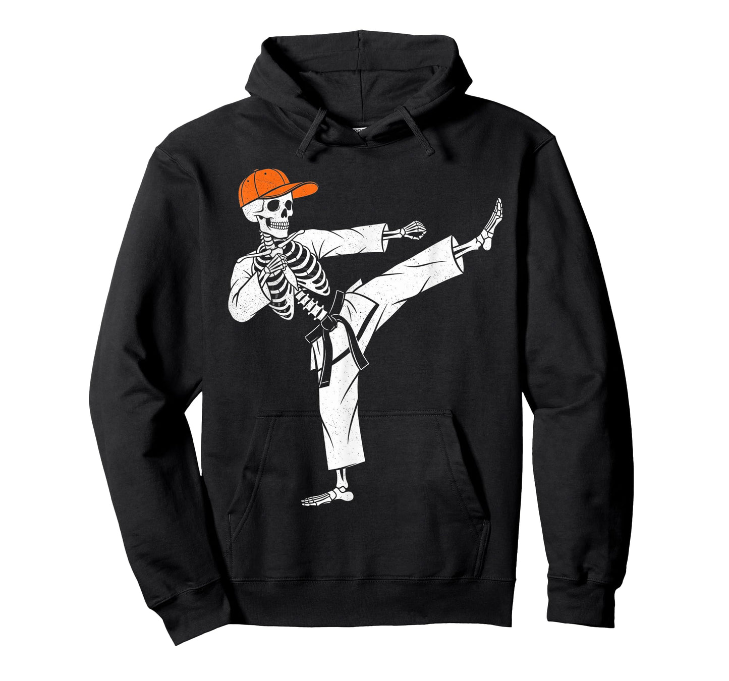 Skeleton Karate Halloween Funny Spooky Skeleton Karate T-Shirt
