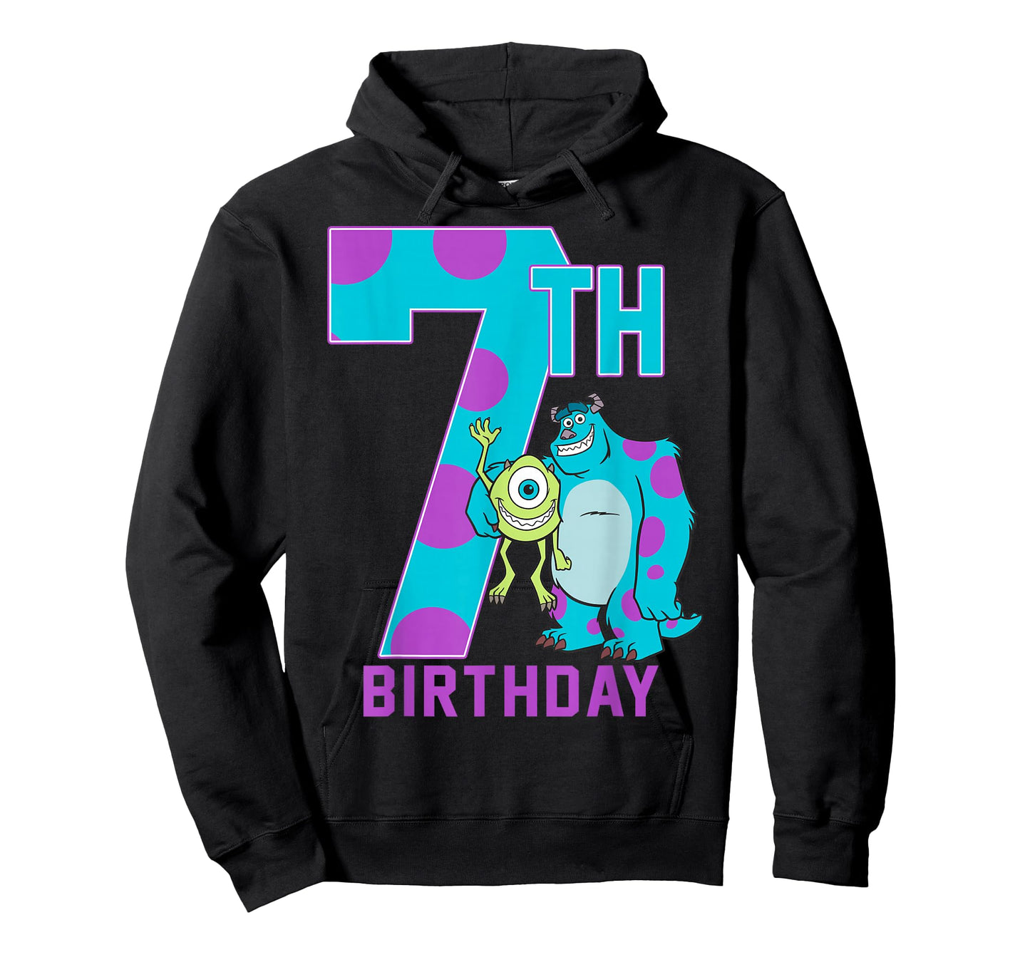 Disney Pixar Monsters Inc. Mike & Sully Happy 7th Birthday T-Shirt