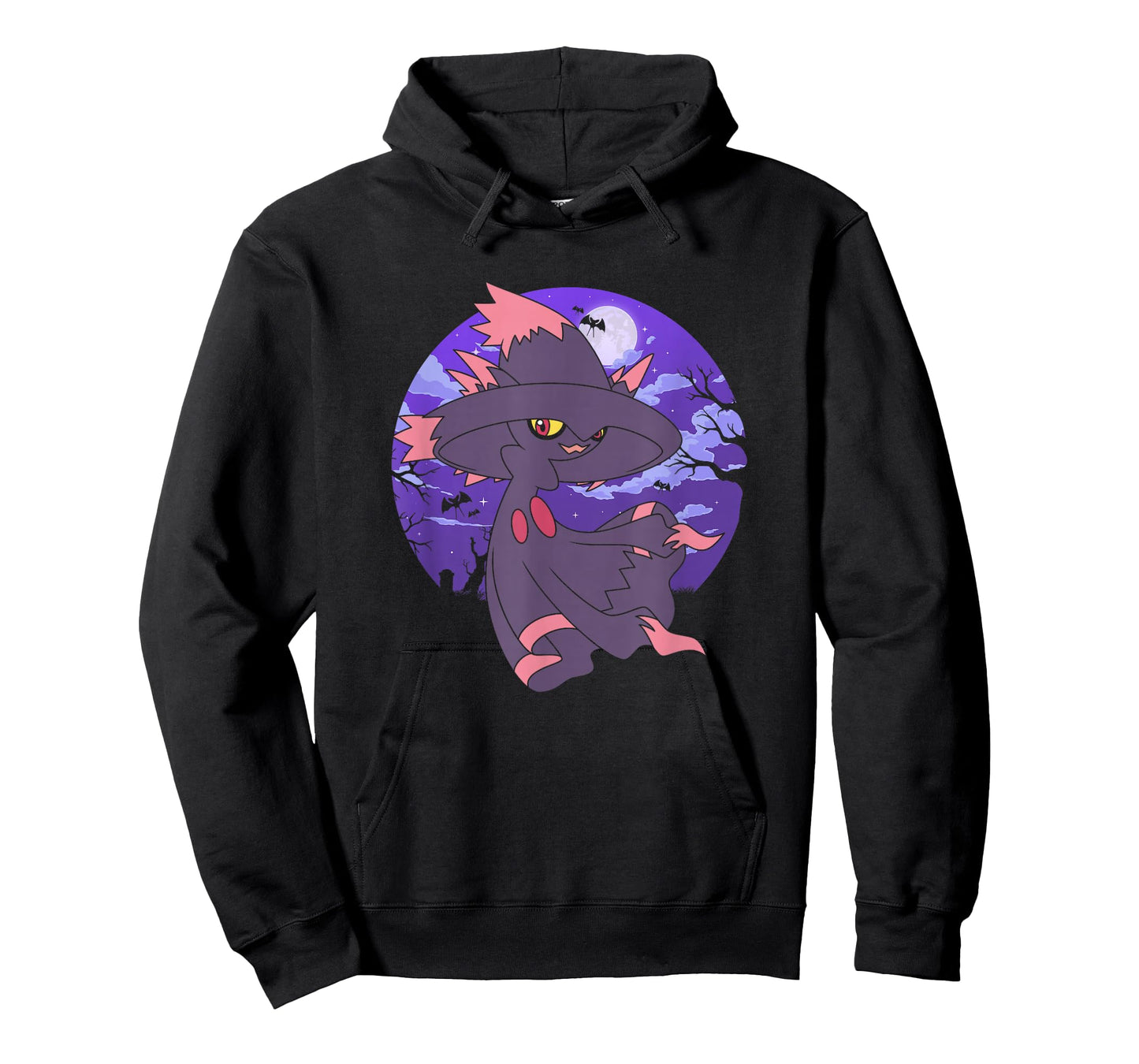 Pokémon Mismagius & Zubat Creepy Graveyard At Night T-Shirt