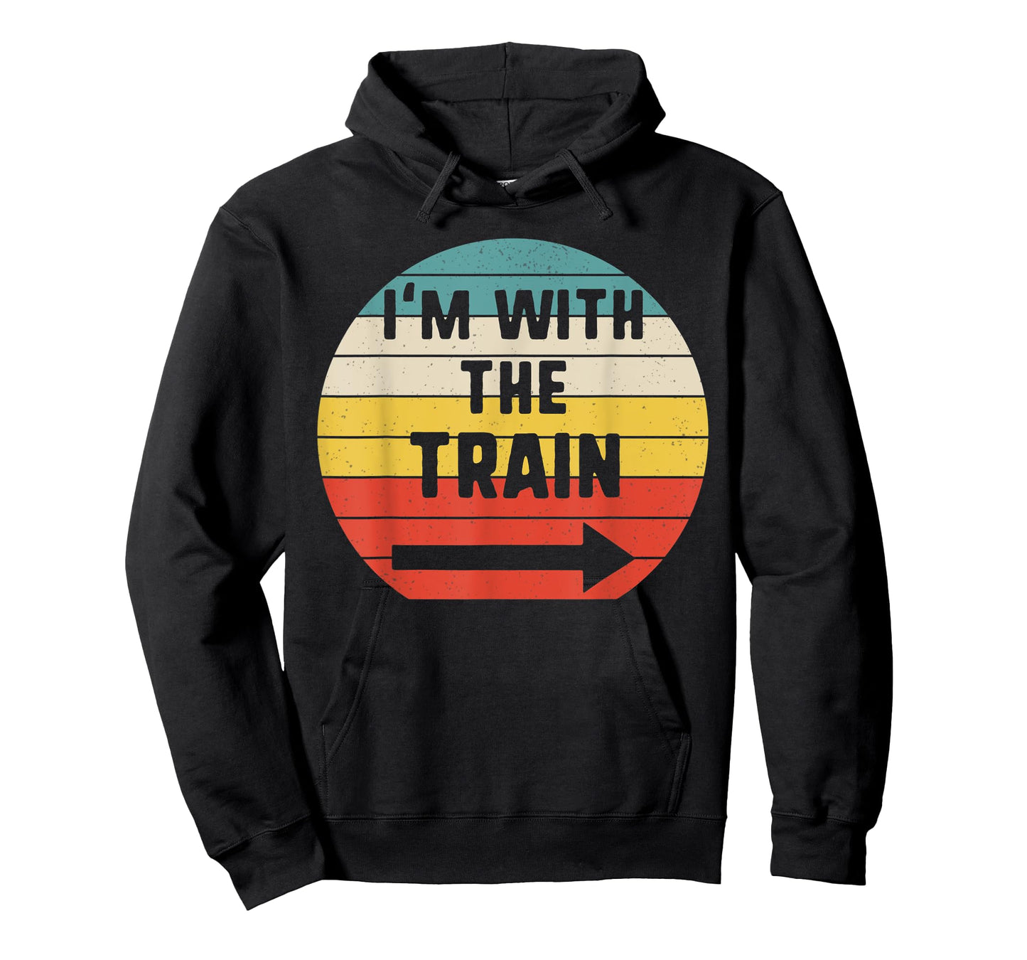 I'm With train Halloween Matching Couple Costume Vintage T-Shirt