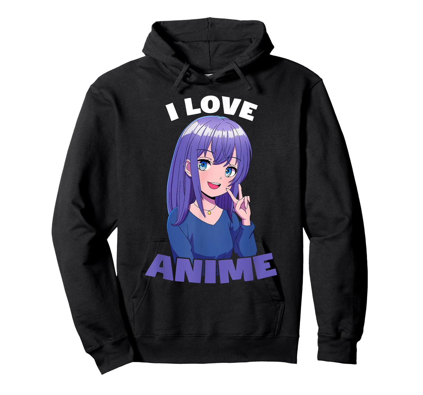 I Love Anime Girl T-Shirt