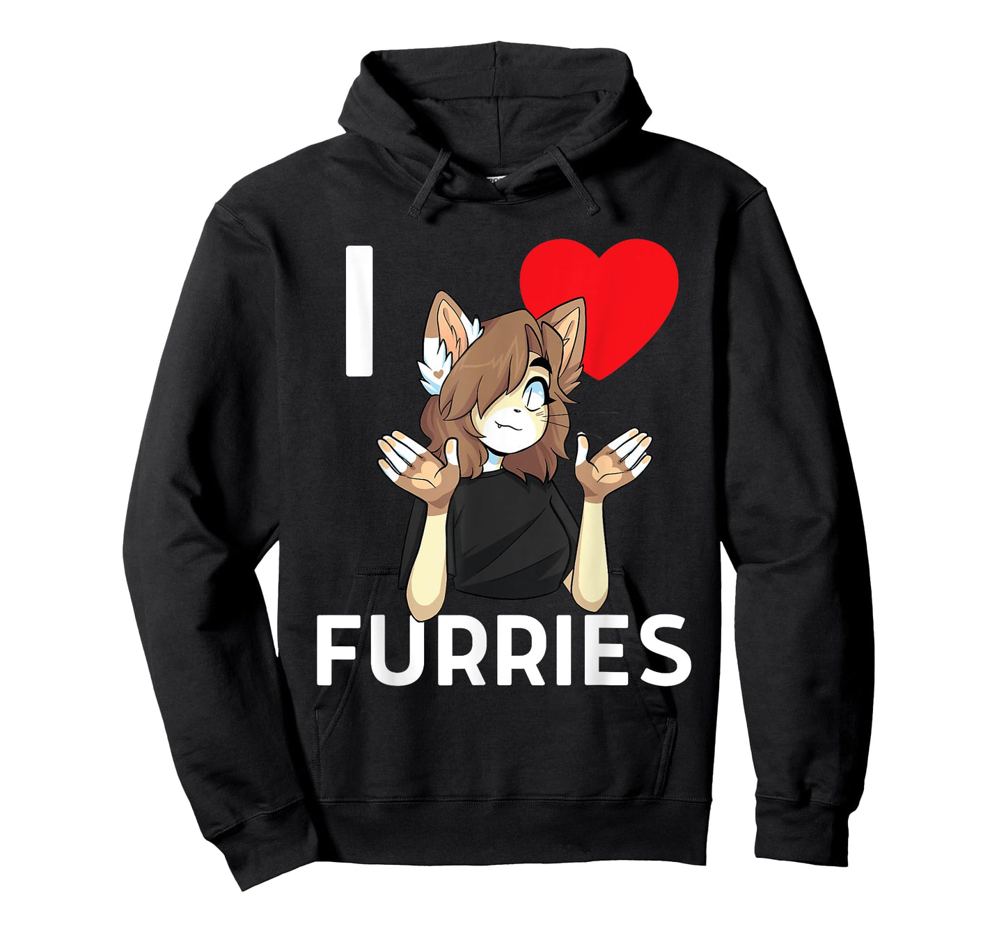 Cute I Heart Furries Furry Fandom Love T-Shirt