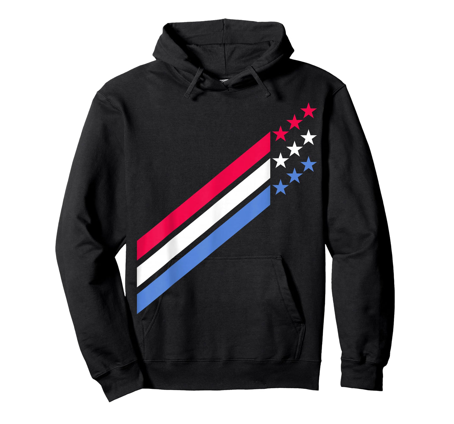 USA American Patriotic Red White Blue Stars & Stripes Sports T-Shirt