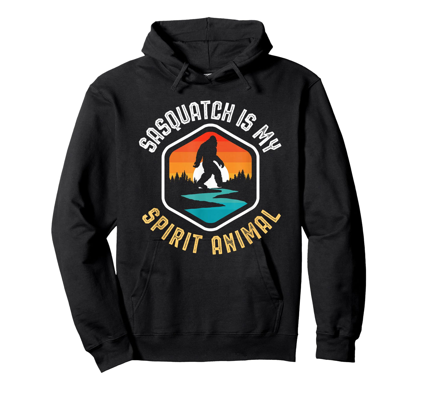 Sasquatch is my Spirit Animal Vintage Bigfoot Outdoor T-Shirt