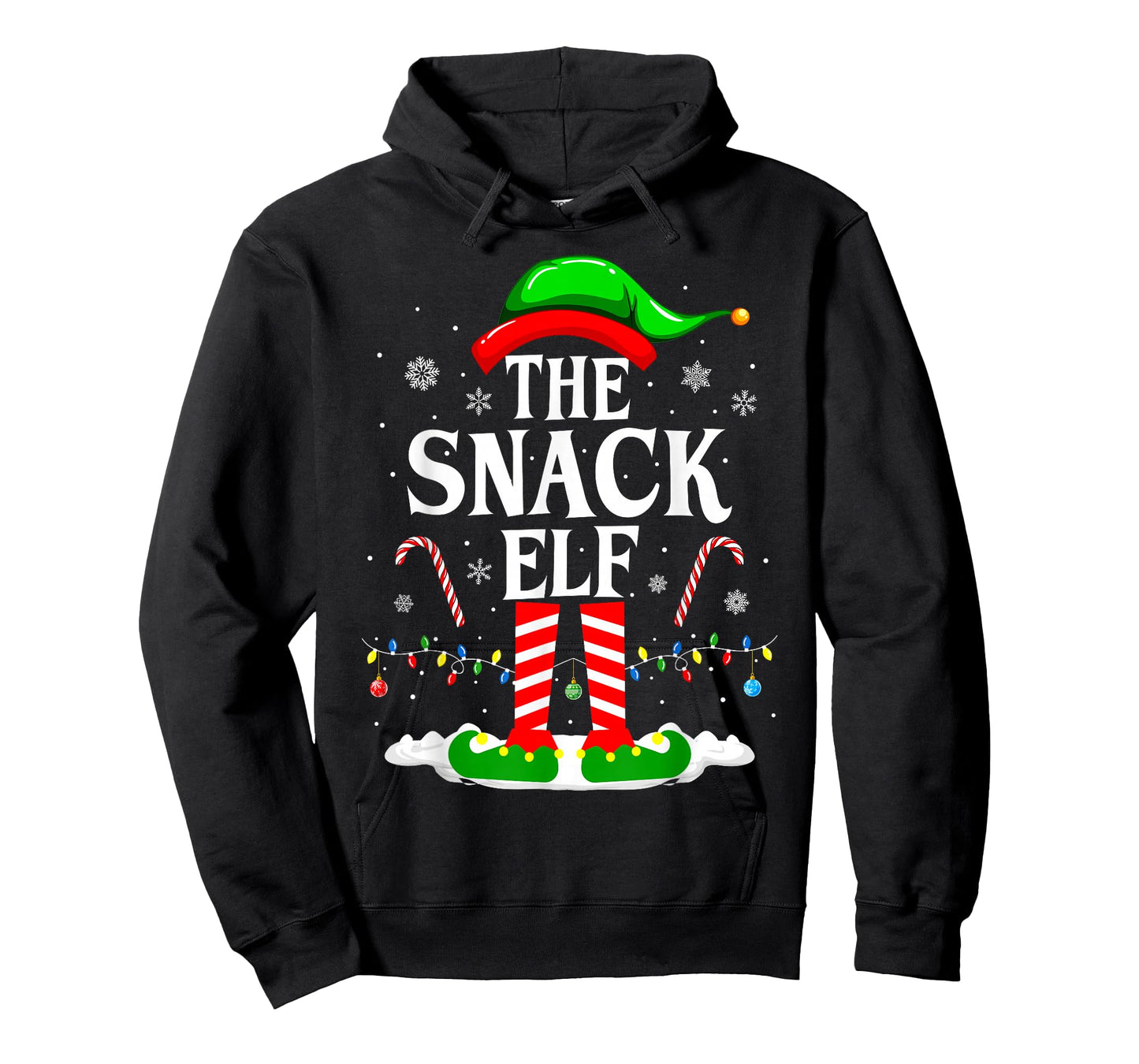 The Snack Elf Xmas Funny Matching Family Group Christmas T-Shirt