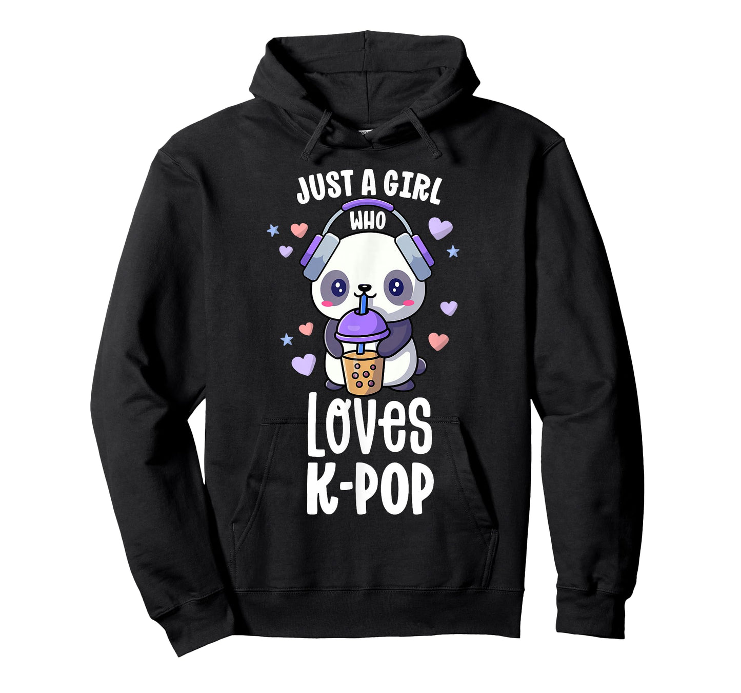 Just A Girl Who Loves K-Pop Shirt Gift Kawaii Boba and Kpop T-Shirt