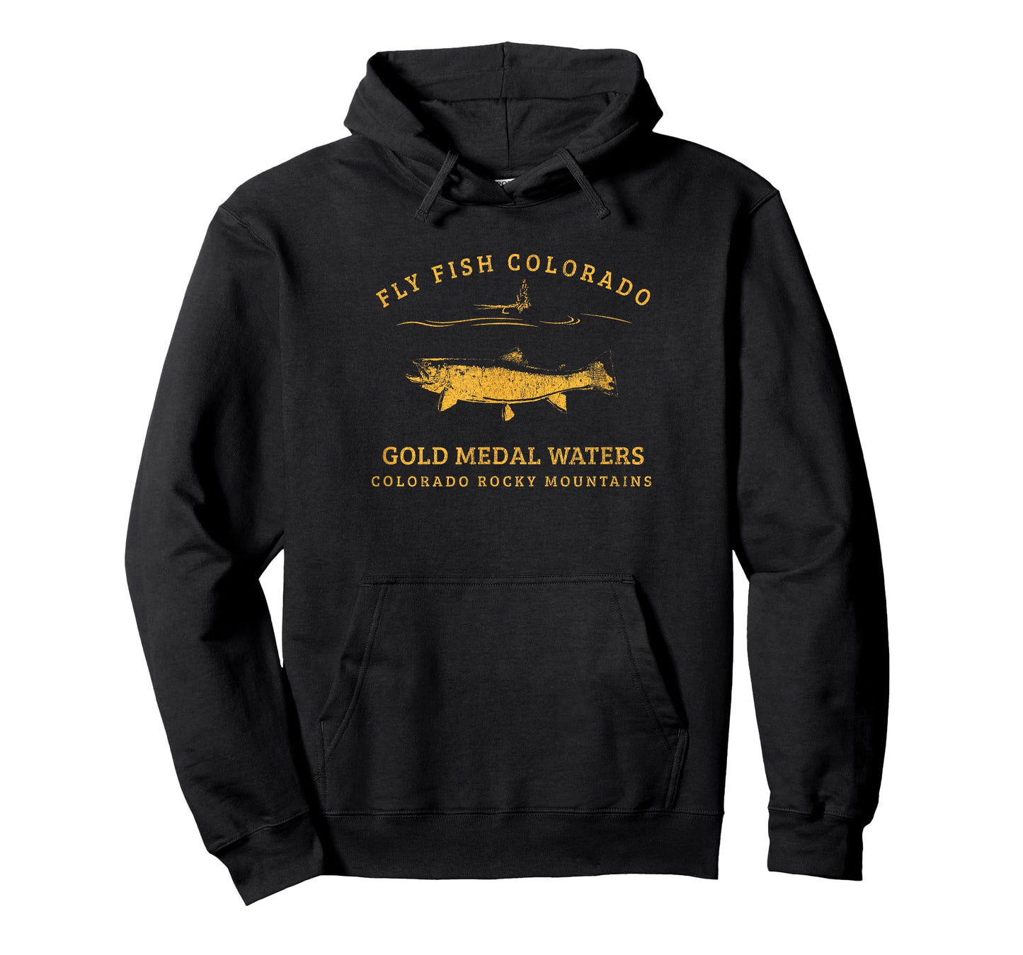 Retro-style Colorado Trout Fly Fishing T-Shirt