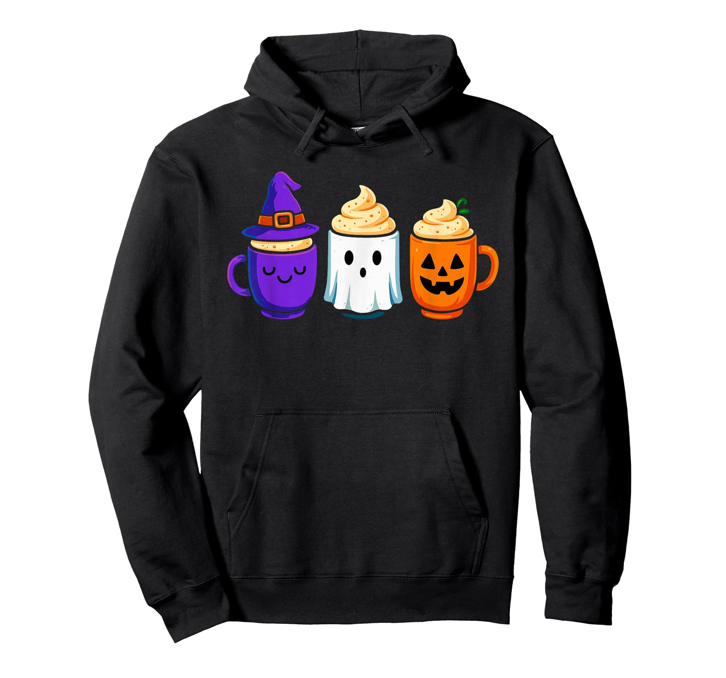 Cute Pumpkin Ghost Witch Men Women Kids Funny Halloween T-Shirt