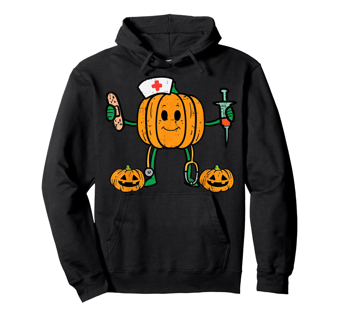 Halloween Nicu Nurse Pumpkin Funny Scrub Top Costume Women T-Shirt