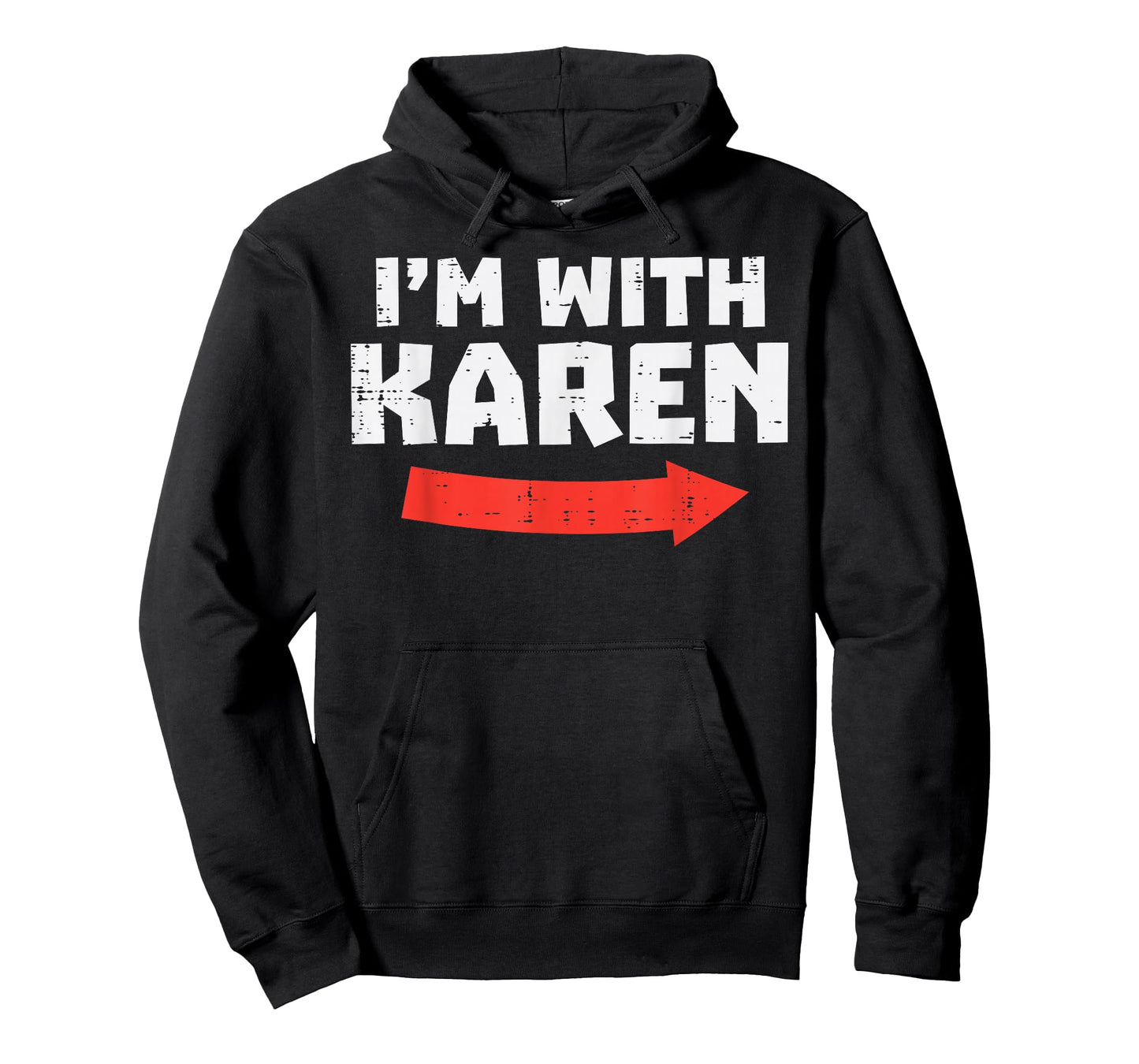 Im With Karen Funny Matching Couples Halloween Meme Him Men T-Shirt