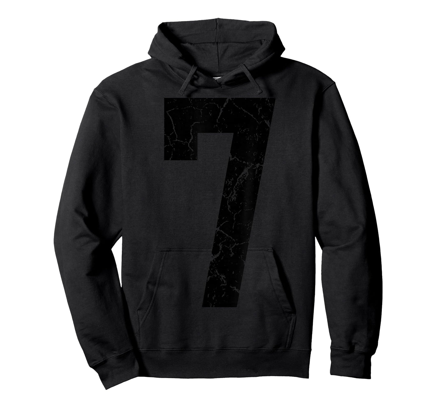 Big Black Number 7 Jersey Player Uniform #7 Fan T-Shirt