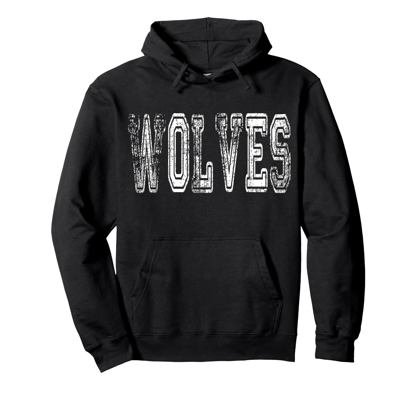 Wolves Mascot Distressed Vintage School Sports Name Fans T-Shirt