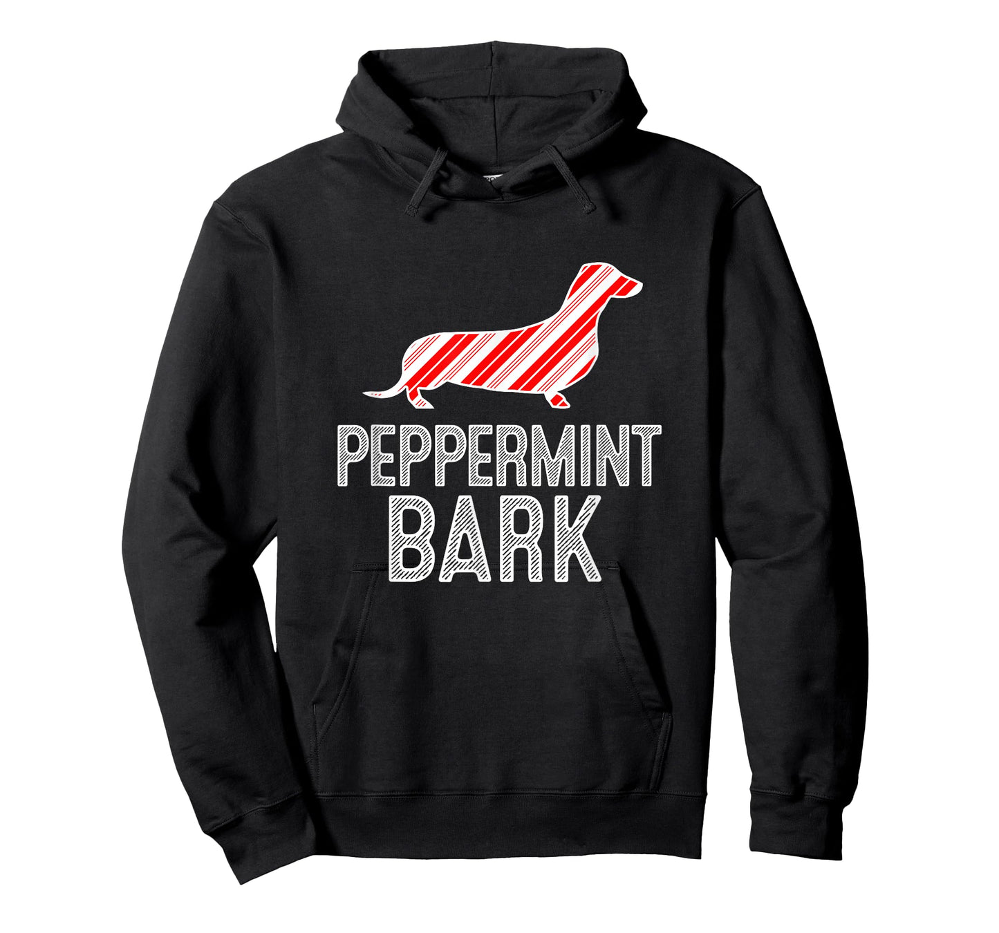 Doxie Dachshund Peppermint Bark Christmas Dog T-Shirt