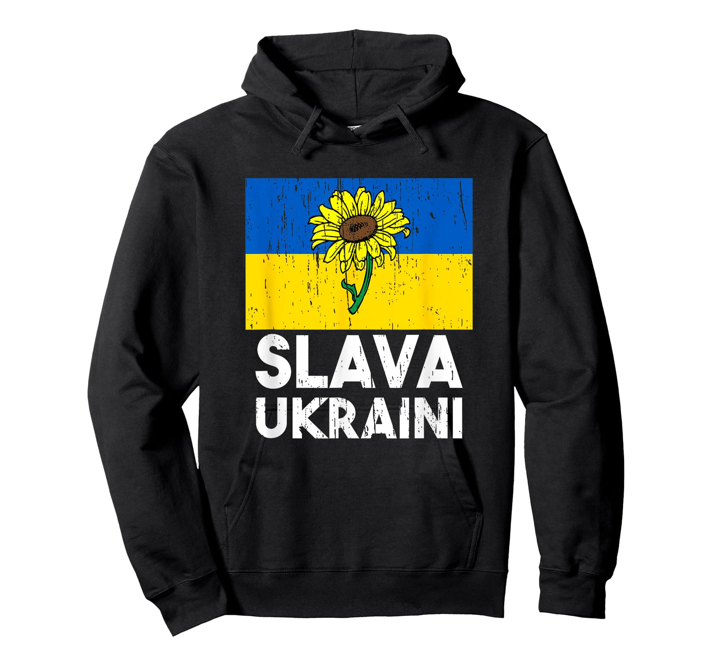 Slava Ukraini Sunflower Stand With Ukraine Mens Womens T-Shirt