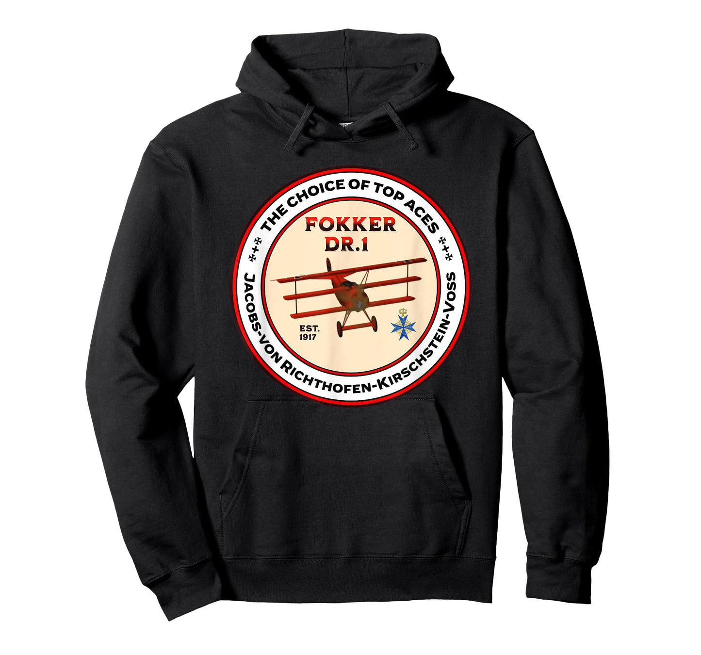 Fokker DR1 Triplane WW1 Fighter Plane Choice Of Top Aces T-Shirt