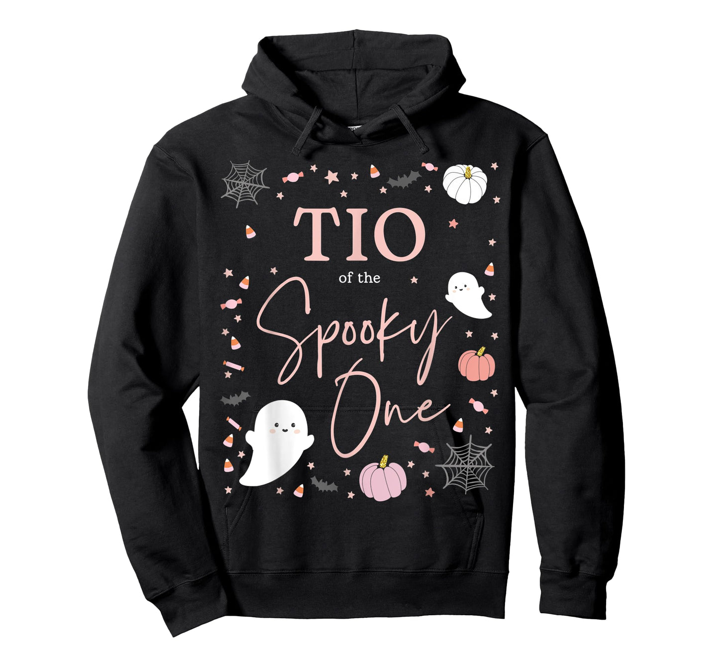 Mens Tio of the Spooky One Girl First Birthday Pink Halloween T-Shirt