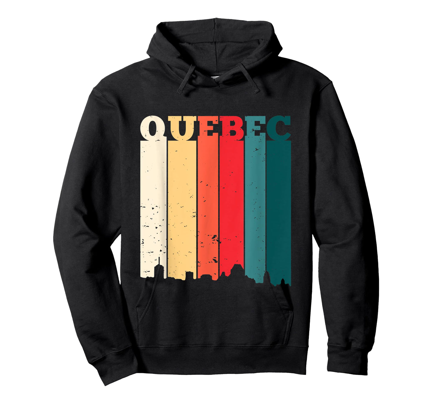 Quebec Skyline Canada Pride Vacation Travel Canadian Gift T-Shirt