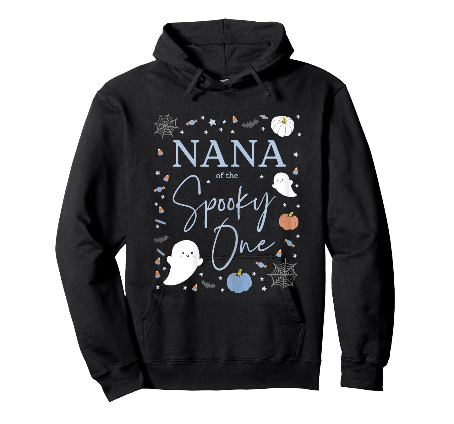 Womens Nana of the Spooky One First Birthday Blue Boy 1st Halloween T-Shirt